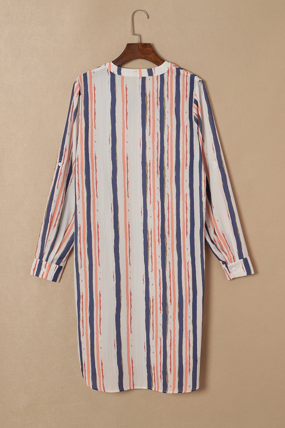 Striped High-Low Longline Shirt Striped High-Low Longline Shirt